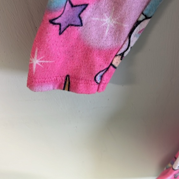 Children’s Place Pink Long Sleeve Nightgown with Stars & Unicorns, Girl size 5/6 - Picture 3 of 5